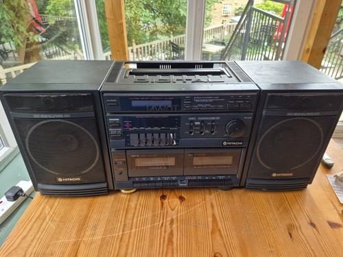 Hitachi vintage boom box - hitachi,