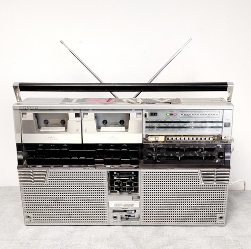 Sharp 555e vintage boombox - sharp,